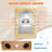 Far Infrared Sauna for Home 1 Person Hemlock Wood Dry Sauna Low EMF Heaters Panels Spa Indoor Sauna with Intelligent Control Panel 31.5 * 31.5 * 67in