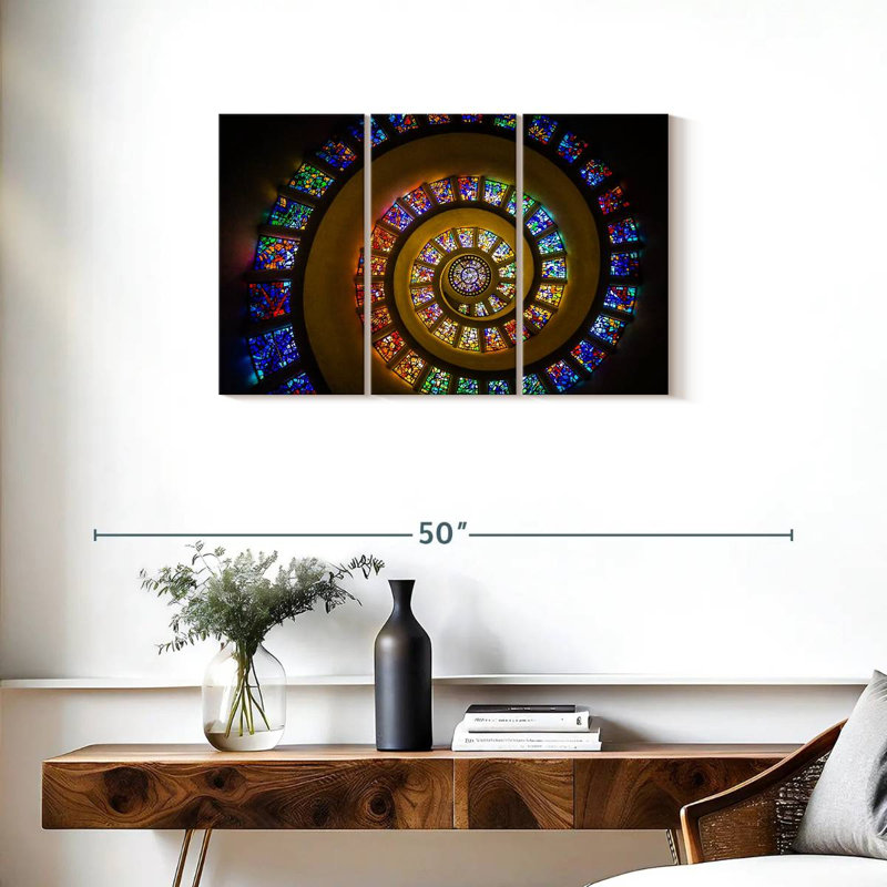 Plafonnier en verre coloré Lilie, H 20 po x l 33 po