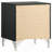 Malcolm Black 2-Drawer Nightstand Bedside Table