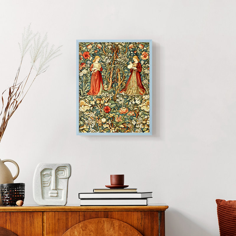 Série DCCCLIV de la série WG-MRRIS - reproduction encadrée de qualité supérieure - prête à être accrochée - aucun clou requis