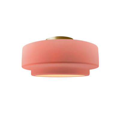 Plafonnier semi-encastré en céramique Radiance - ampoule remplaçable