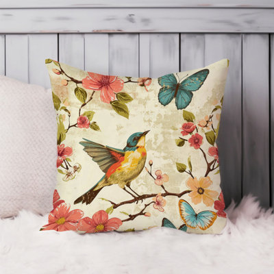 Animals Bird and Butteflies I Cottage & Cottagecore