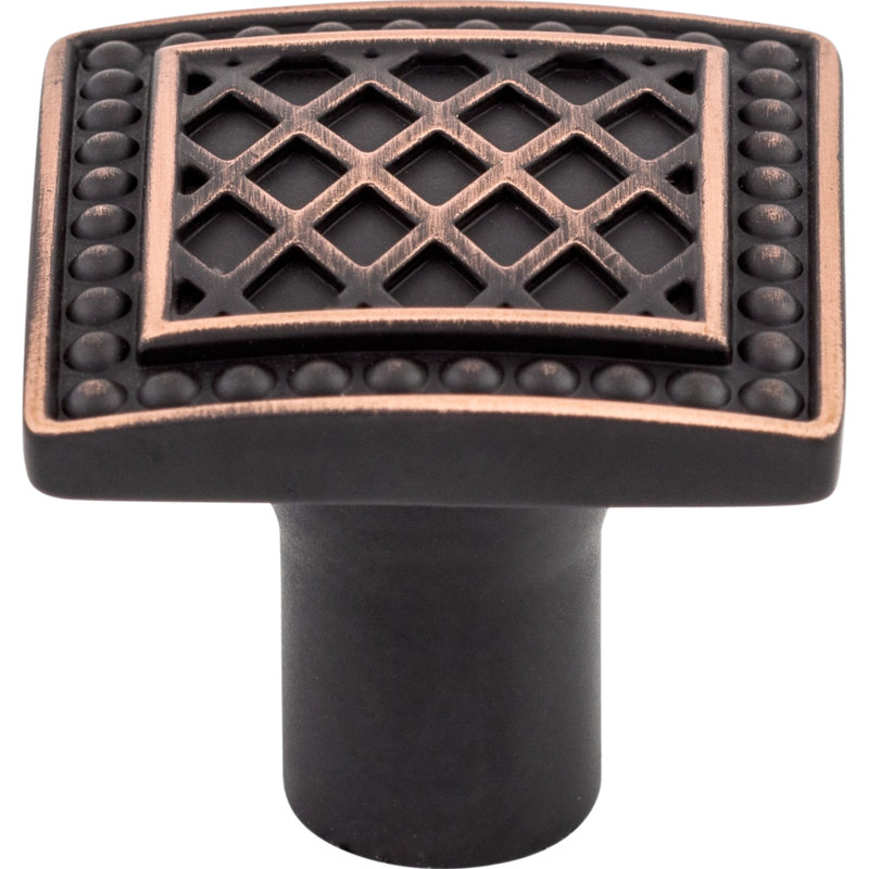 Trevi 1 1/4" Length Square Knob, Tuscan Bronze