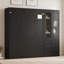 Lit escamotable Spacefold Mid-Century avec armoire latérale réversible et portes en acrylique-132906931