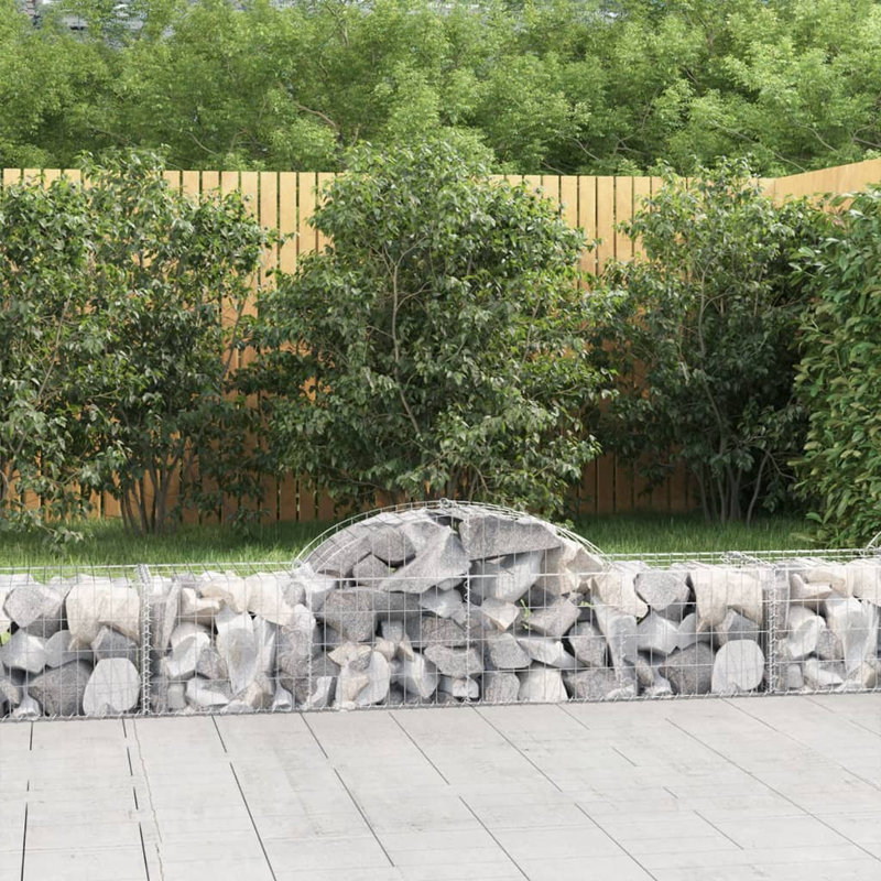 Briceida Silver Galvanised Iron, 60cm H x 200cm W x 50cm D