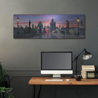 Dawn at Charles Bridge' by Lee Sie, Metal Wall Art