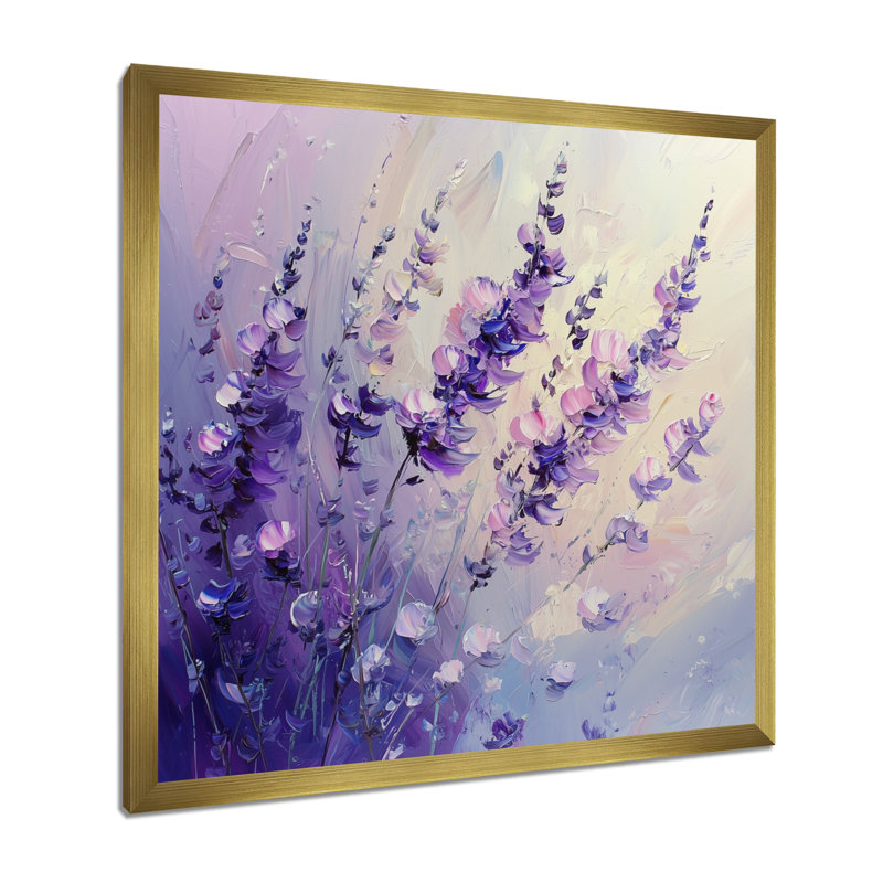 Kucera - Floral Wall Decor, Reproduction encadrée d'une seule photo, H 30 po x l 30 po, Doré