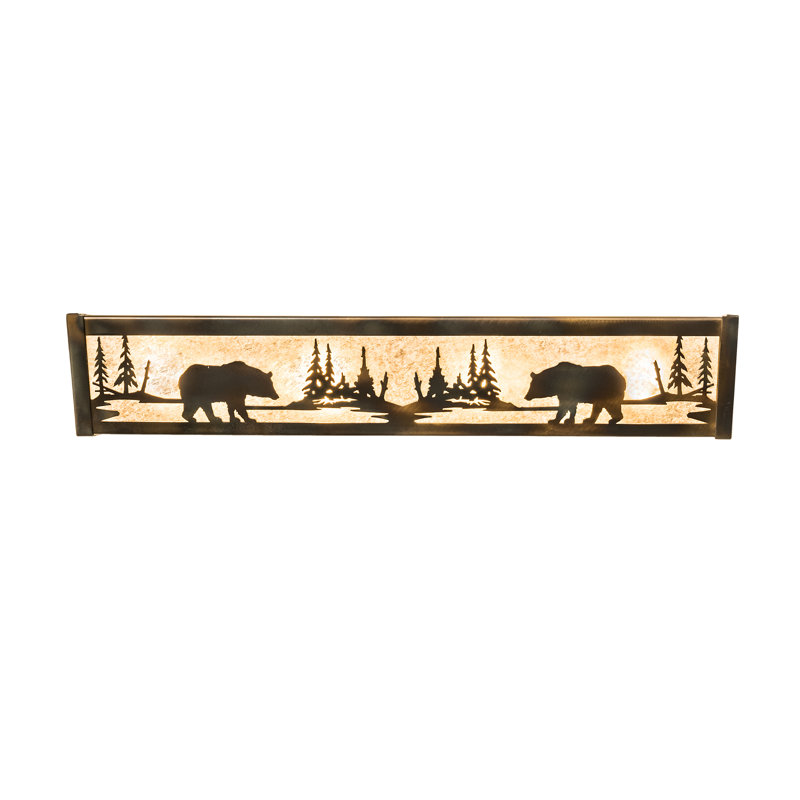 4 - Light Vanity Light, Burnished Antique Copper
