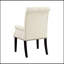 Fauteuil rembourré en tissu, beige