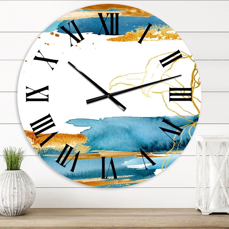 Laminaria Branch and Leaves Wall Clock, Oversized