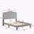 Chimzuru Wood Platform Bed
