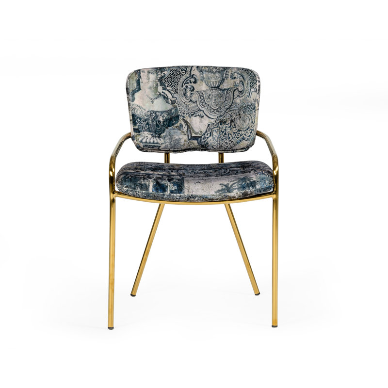 Cateisha 19'' H Velvet Upholstered Armchair