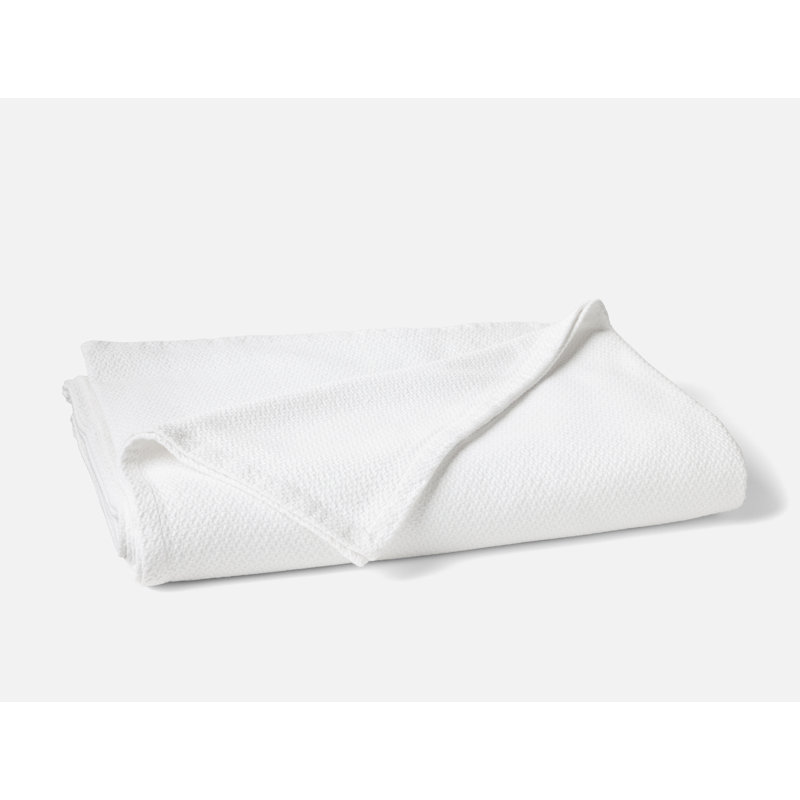 Classic Organic Cotton Blanket, 92" L x 90" W, Alpine White