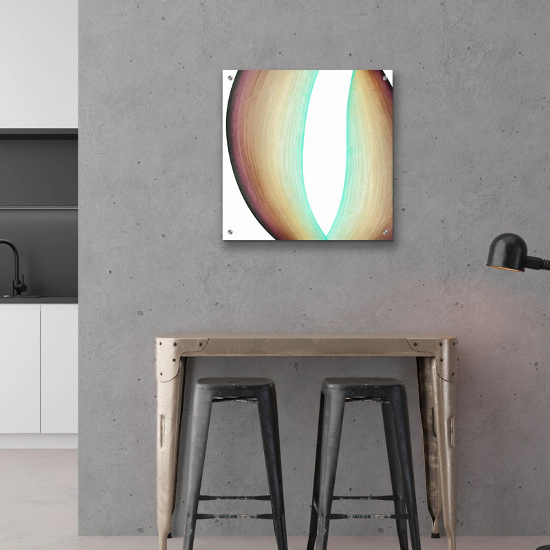  «Inner Pathway 1» par Alonzo Saunders, art mural en verre acrylique, 24 po x 24 po, H 24 po x l 24 po