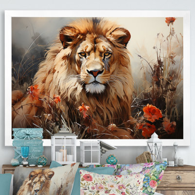 «Lion Wilderness Symphony I» sur toile
