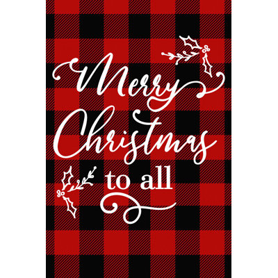 Merry Christmas Buffalo Check