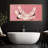 Bright Preppy Animals " Elegant Cranes In Flight Rustic Retro Art Hanging Painting Extra Large Artwork Pictures "-98042486-111375443