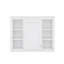 Armoire à pharmacie de 35 po x 27,5 po, armoire de salle de bain murale avec porte miroir, armoire de salle de bain murale avec six tablettes ouvertes, unité de rangement murale-965276146