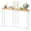 Set Of 2 Console Table, Slim Console Table For Hallway, Metal Frame, Sofa Table-1065232839-1065232834-1065232835