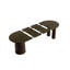 63" - 94.5"Extendable Dining Table with Fluted Storage Base and Velvet Upholstered Chairs-16680656-16680658-16680671