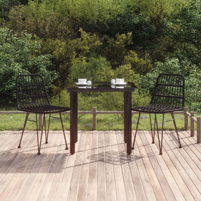 Baldvina Square 31.5" Long Dining Set by Bayou Breeze