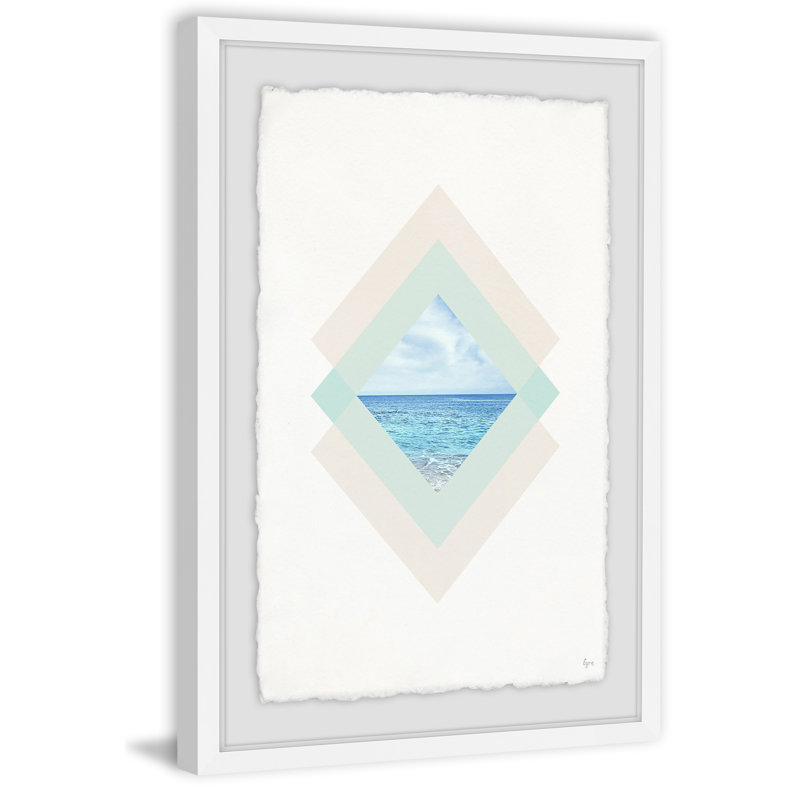 Diamond Of Sea by Eyre Tarney - Single Picture Frame Print, 30cm H x 20cm W x 4cm D