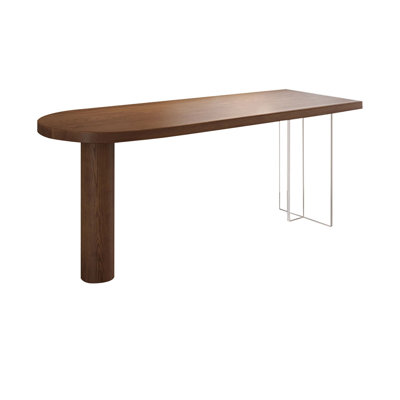 Brown Rectangular Solid Wood Desks