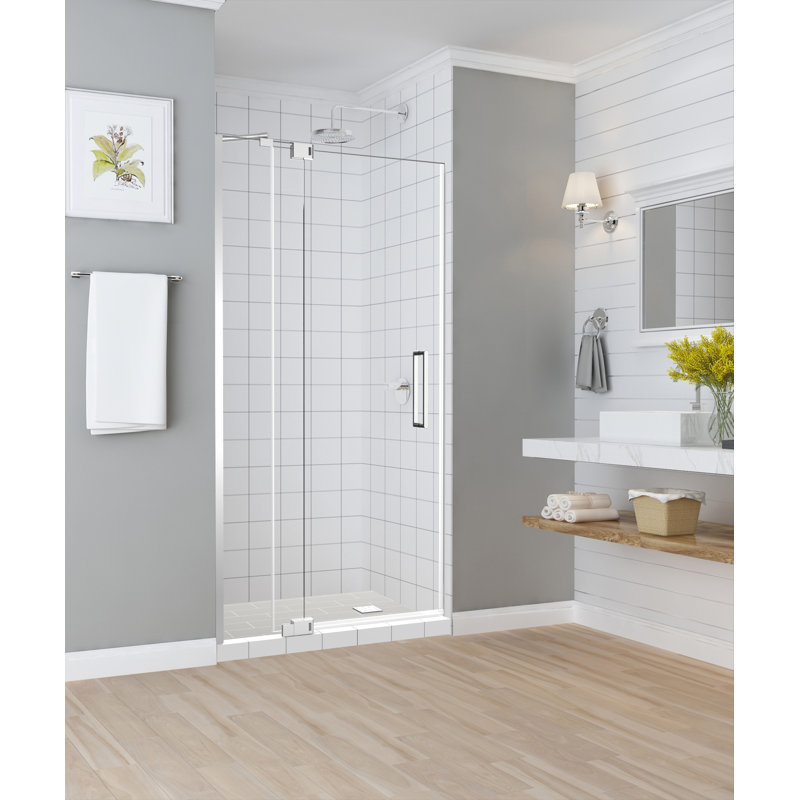 Madox 54-60" Frameless Chrome Hinged Shower Door