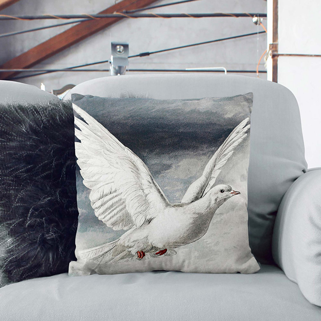 Flying Dove Cushion with Filling