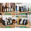 LLMRR Organisateur de sac et sac à main pour garde-robe, séparateur de tablette réglable pour garde-robe, organisateur de rangement de séparateurs de sacs à main en acrylique, séparateur de bibliothèque pour chambre à coucher, salon, bureau, noir