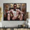 Loup de Wall Street avec lunettes, gant et classeur - homme, art mural