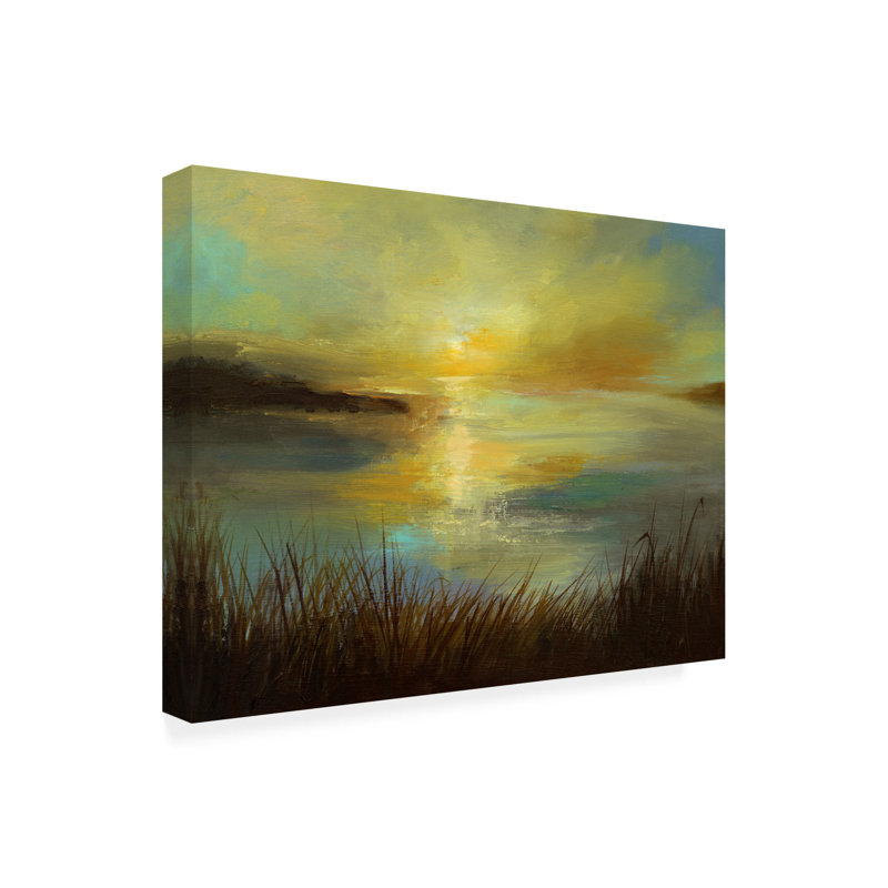 «Dawn On The Lake» sur toile, H 14 po x l 19 po x P 2 po