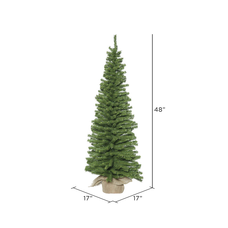 Mini sapin de Noël artificiel non éclairé, H 48 po