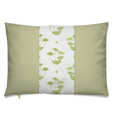 Ginkgo Chartreuse Green Luxury Panel Pillow