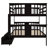 Full Over Full Bunk Bed With Drawers And Ladder For Bedroom, Guest Room Furniture-1716783783