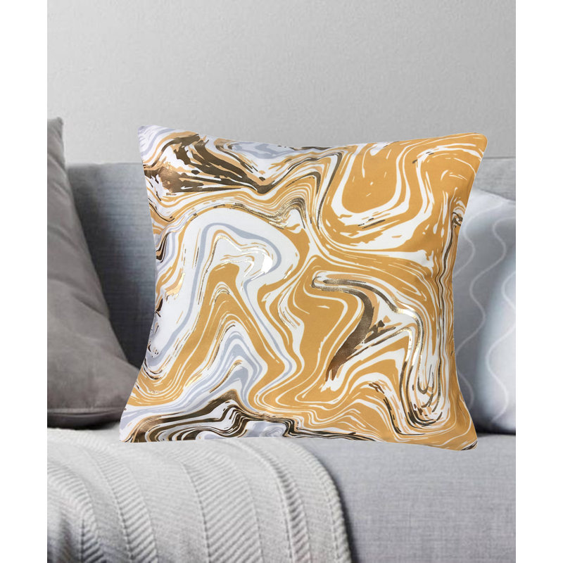 Oreiller de soutien en polyester, Doré