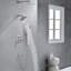Système de douche mural avec douche à main et ensemble de garniture de douche en laiton avec barre coulissante-132644110