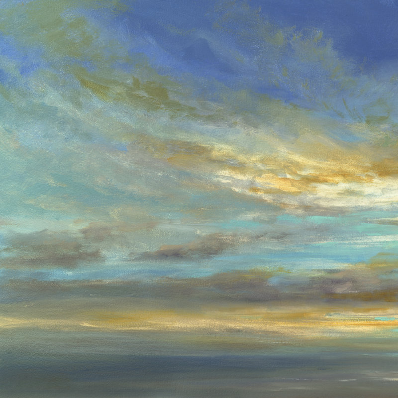 Telissa October Sky I by Sheila Finch - Wrapped Canvas Print, 30 cm H x 30 cm W