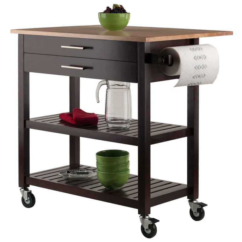 Solid Wood Kitchen Cart