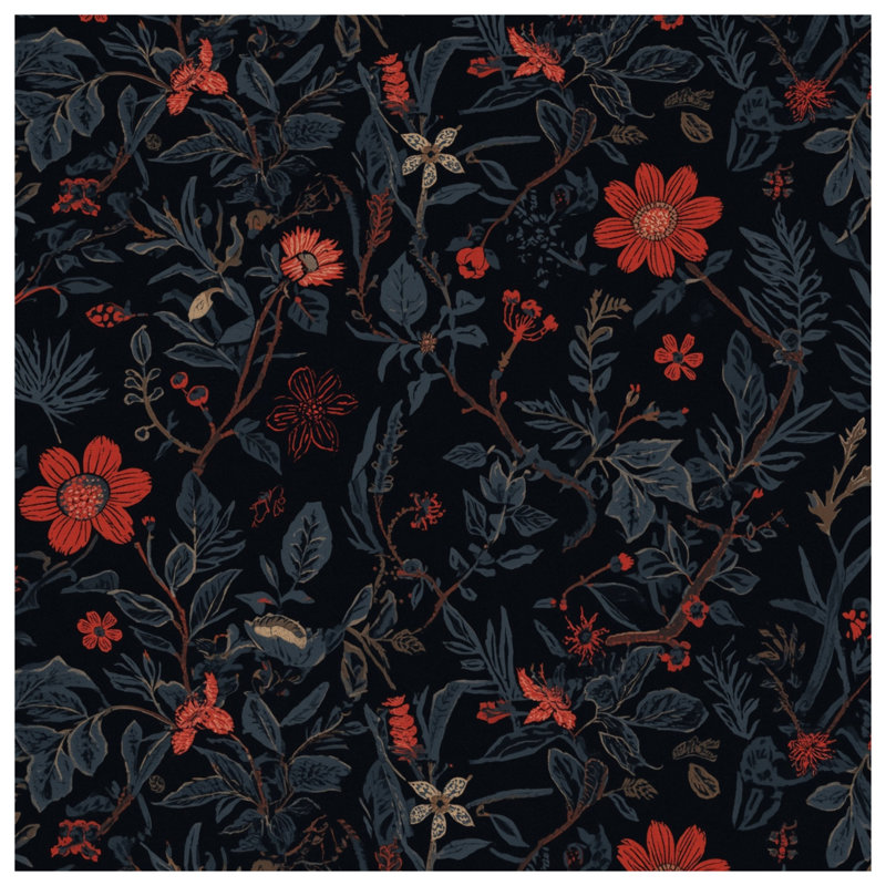 Rideaux de douche à motif floral, L 70 po x H 93 po
