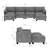 141.5'' U-Shaped Upholstered Sofas with Movable Ottoman-1190076565