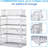 Simple Trending 2 Pack Stackable 2 Tier Under Sink Cabinet Organizer With Sliding Storage Drawer, Chrome