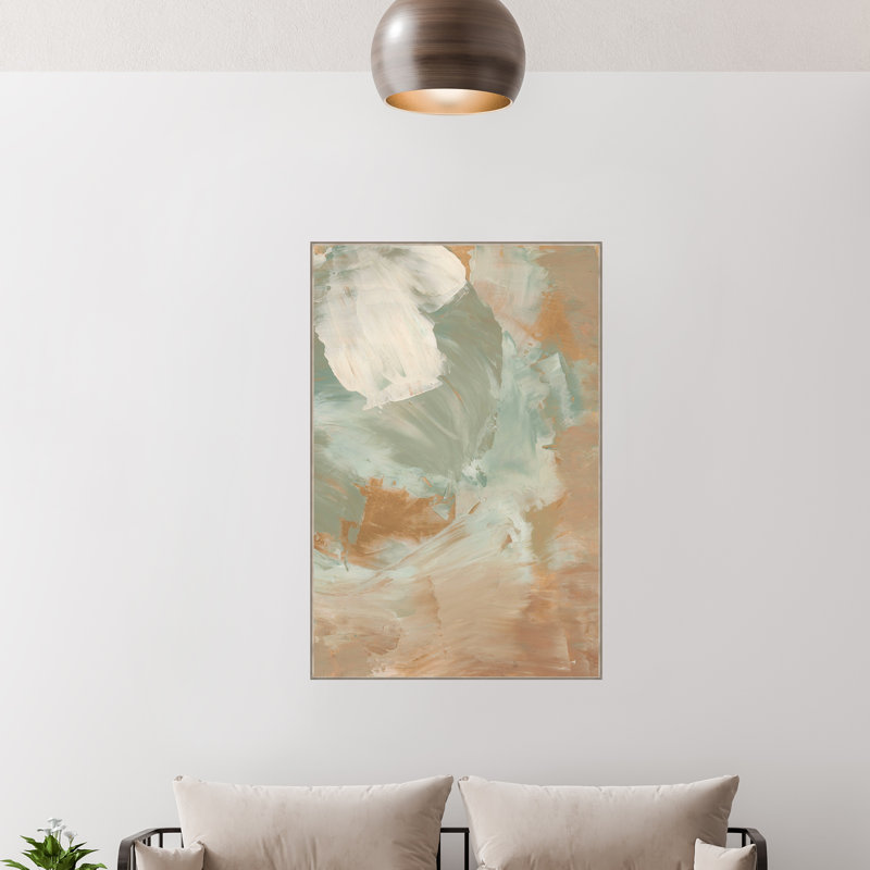 «Burning Element II» par Victor Ryan, peinture sur toile à cadre flottant