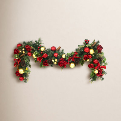 72" Pre-Lit Adorned Garland