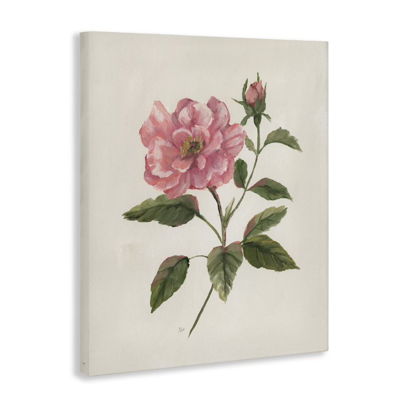 Toile Rosie Rose Flower Blossom, design par Nan, H 30 po x l 24 po