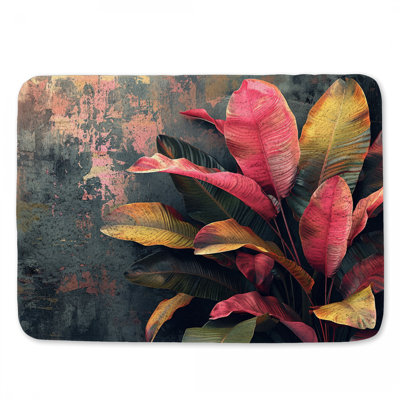 Tapis de bain floral