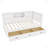 L-Shaped Bed Frame With Drawer And And Bookcase-2139796074