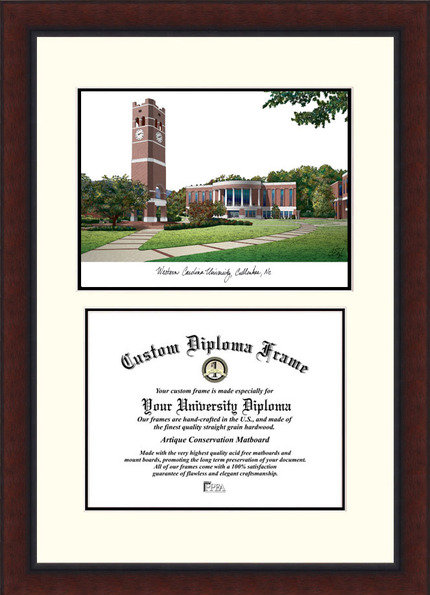Cadre photo de l’université western caroline NCAA
