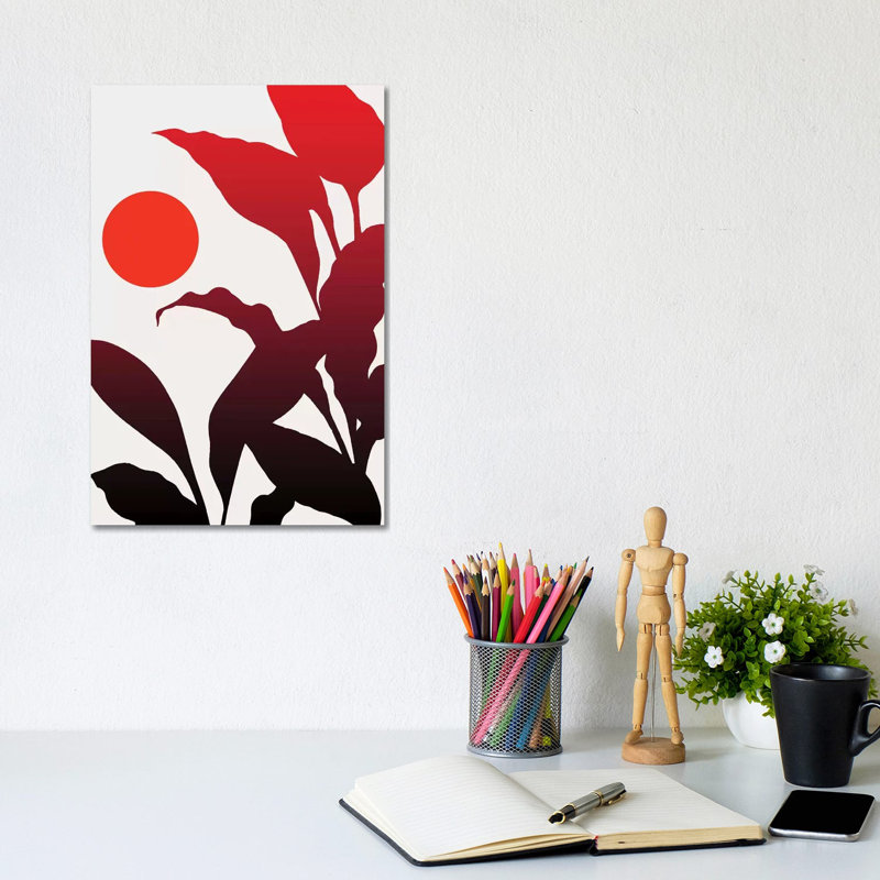 Tropical Sunset by Kubistika - Wrapped Canvas Print, 20.32 cm H x 30.48 cm W