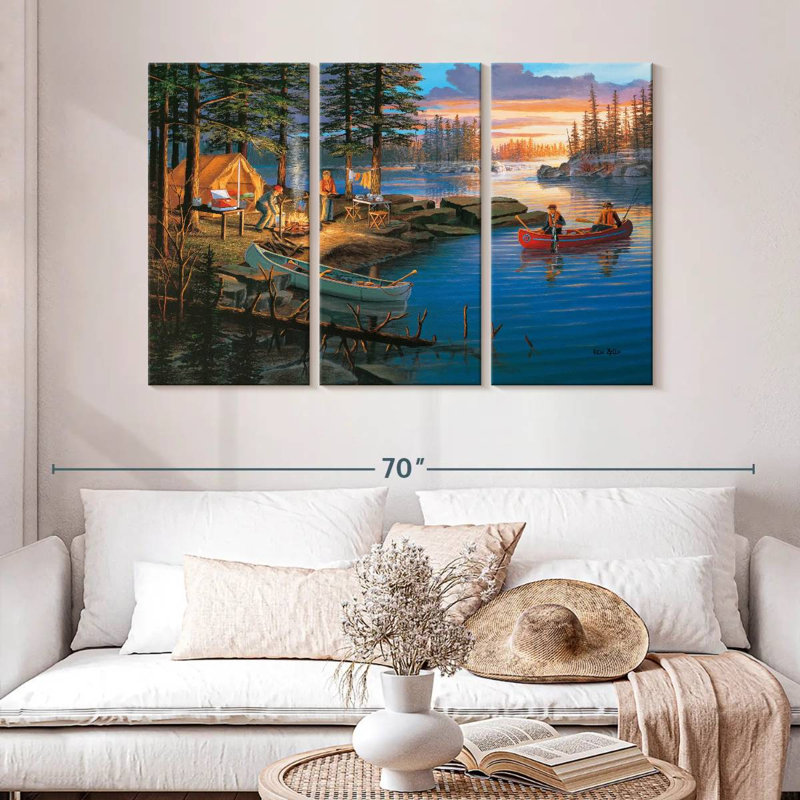 Senne Boundary Waters, 32" H x 50" W